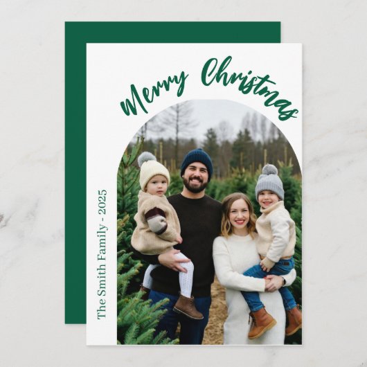 クリスマスカード (正面/裏面)