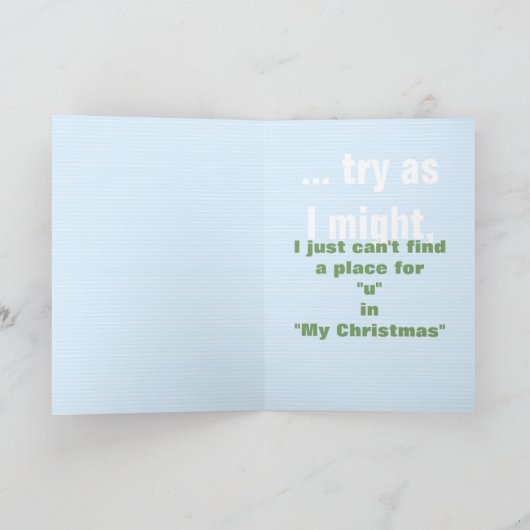 クリスマスカード (内部)