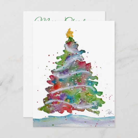 クリスマスカード (正面/裏面)