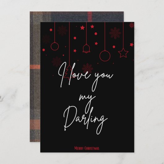 クリスマスカード (正面/裏面)