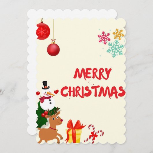 クリスマスカード (正面/裏面)