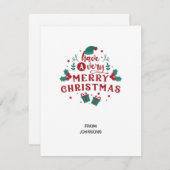 クリスマスカード (正面/裏面)