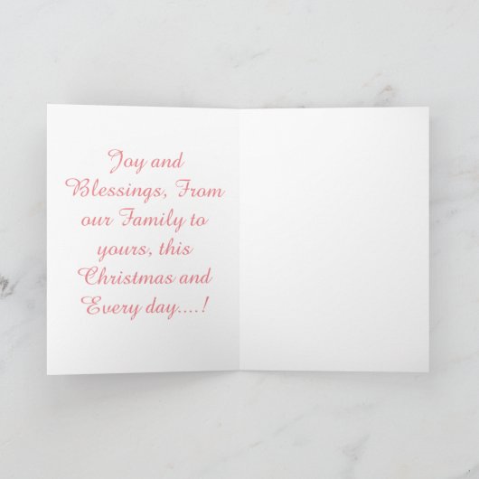 クリスマスカード (内部)