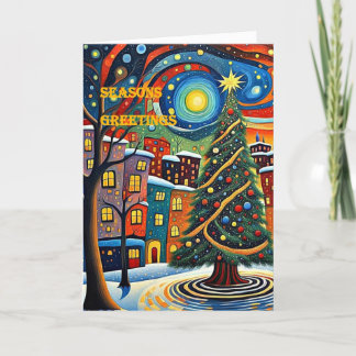 クリスマスカード124 サンキューカード