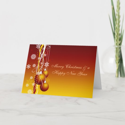 クリスマスカード1 (個人化して下さい) シーズンカード (正面)