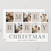 クリスマスカード2023写真とクリスマスグリーティング シーズンカード (正面/裏面)