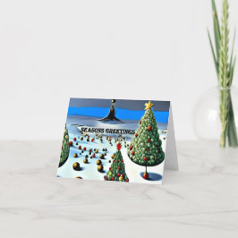 クリスマスカード28 サンキューカード