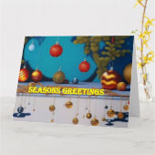 クリスマスカード2 カード (黄色い花)