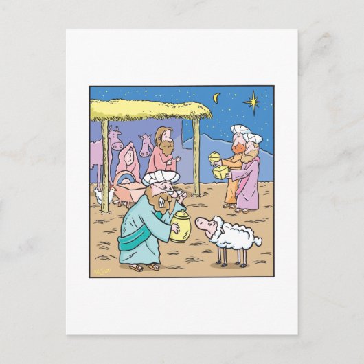 クリスマスカード3人の賢い王 シーズンポストカード (正面)