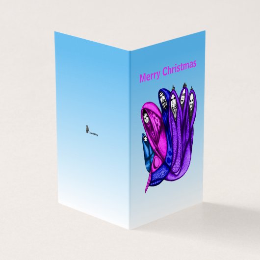 クリスマスカード4インチx 3.5インチ (外部)