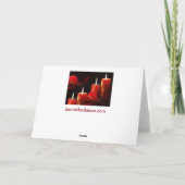 クリスマスカード4本の蝋燭の シーズンカード (裏面)