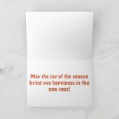 クリスマスカード4本の蝋燭の シーズンカード (内部)