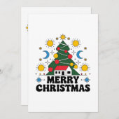 クリスマスカード：お祭り気分の新しいモデル シーズンカード (正面/裏面)