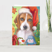 クリスマスカード。かわいい猫と犬。動物おもしろい類 カード (裏面)