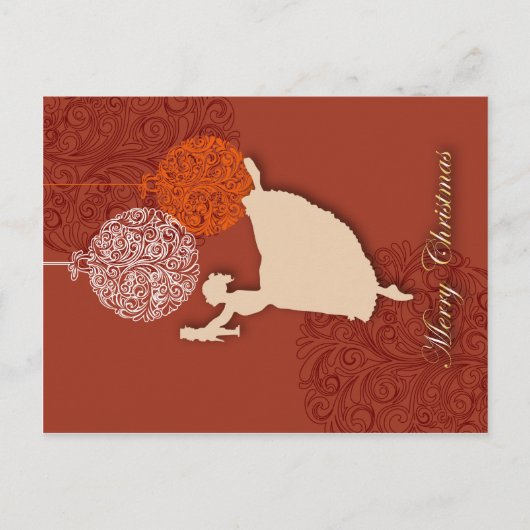 クリスマスカード くるみ割り人形 クララ ポストカード (正面)