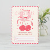 クリスマスカード – さくらんぼクリスマス (スタンド正面)