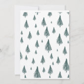 クリスマスカード、すてき雪だるま。 サンキューカード (裏面)