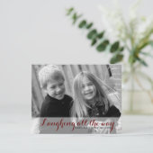 クリスマスカード-ずっと笑います シーズンカード (スタンド正面)