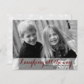 クリスマスカード-ずっと笑います シーズンカード (正面/裏面)