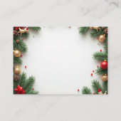 クリスマスカード アドバイスカード (裏面)