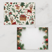 クリスマスカード アドバイスカード (正面/裏面)