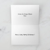 クリスマスカード-アベニューデシャンゼリゼパリ シーズンカード (内部)