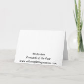 クリスマスカード – アムステルダム (裏面)