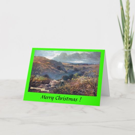 クリスマスカード – アルフリストンの近くのサセックス・ダウンズ (正面)