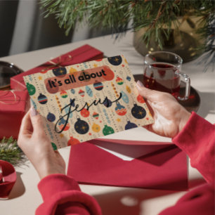 クリスマスカード:イエスが中心 ノートカード