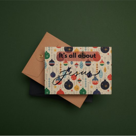 クリスマスカード:イエスが中心 ノートカード
