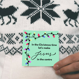 クリスマスカード：イエスを中心に作ろう シーズンカード