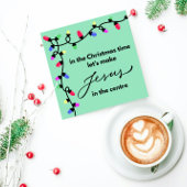 クリスマスカード：イエスを中心に作ろう シーズンカード