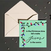 クリスマスカード：イエスを中心に作ろう シーズンカード