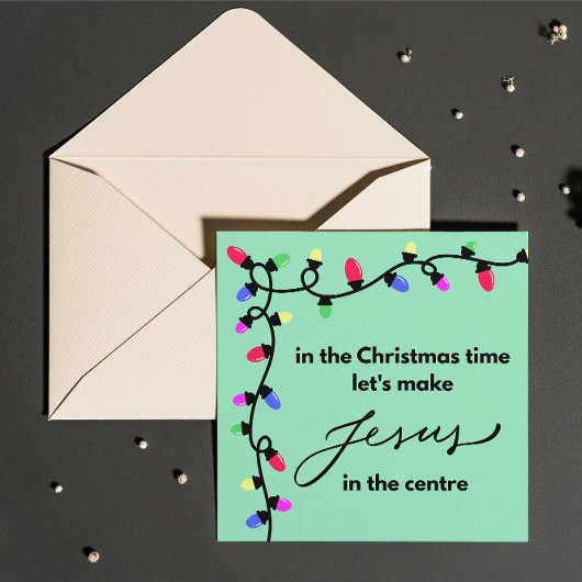 クリスマスカード:イエスを中心に作ろう シーズンカード