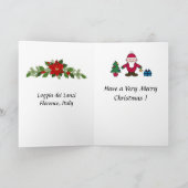 クリスマスカード - イタリア、フィレンツェ カード (内部)