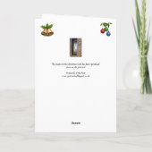 クリスマスカード - イタリア、フィレンツェ カード (裏面)