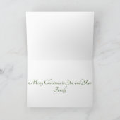 クリスマスカード – エレガントリース カード (内部)