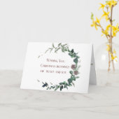 クリスマスカード – エレガントリース カード (黄色い花)