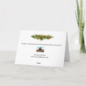 クリスマスカード – エレファントホテル，アトランティックシティ (裏面)