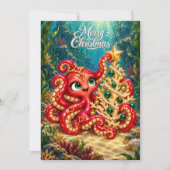 クリスマスカード - エヴァの魔法のサンゴの木 (正面)