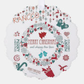 クリスマスカード オーナメントカード (正面)