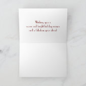 クリスマスカード「カナダ馬そり」 シーズンカード (内部)