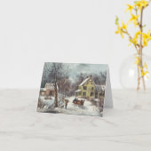 クリスマスカード カード (黄色い花)