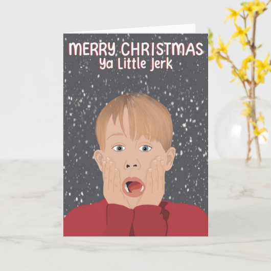 クリスマスカード カード (黄色い花)