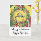 クリスマスカード！ カード (黄色い花)