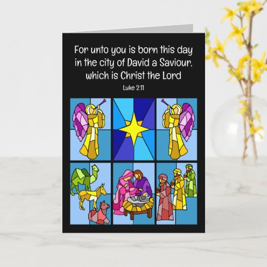 クリスマスカード カード (黄色い花)