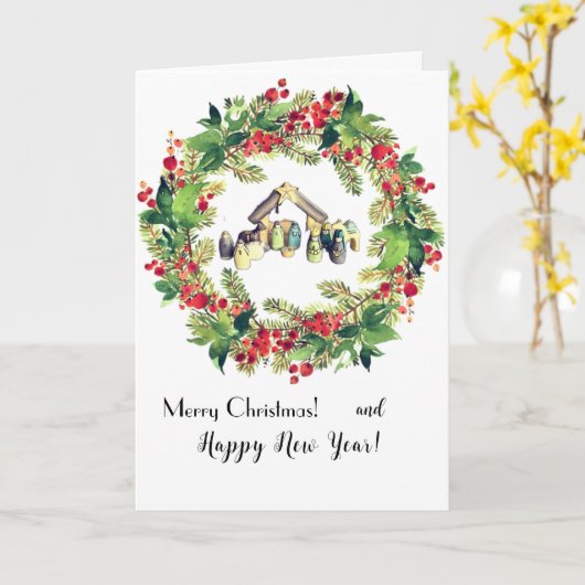 クリスマスカード！ カード (黄色い花)