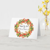 クリスマスカード！ カード (黄色い花)