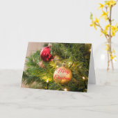 クリスマスカード カード (黄色い花)