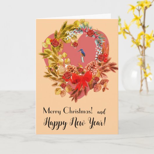 クリスマスカード！ カード (黄色い花)